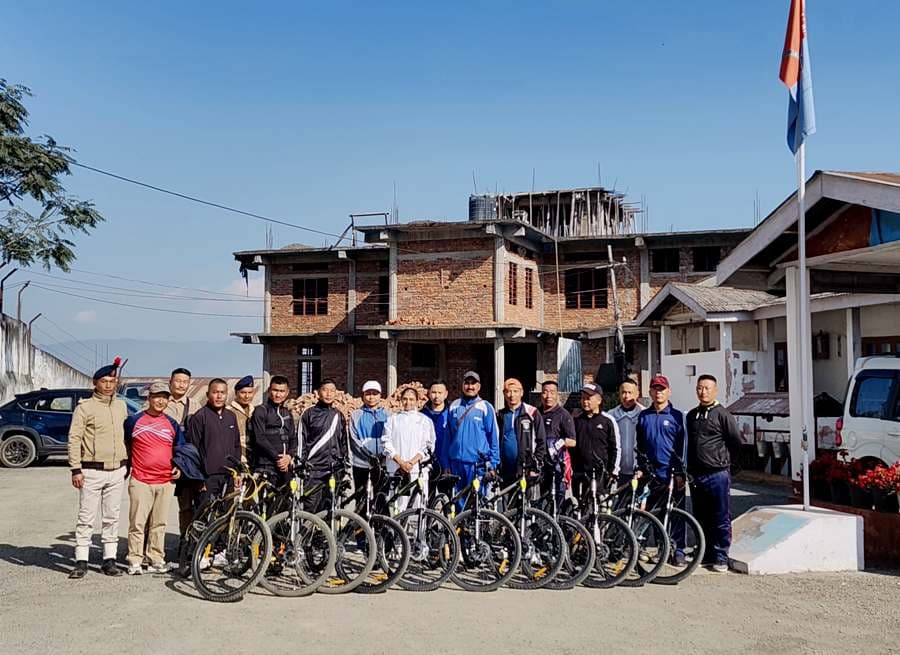 Cycling rally marks Road Safety Month in Phek