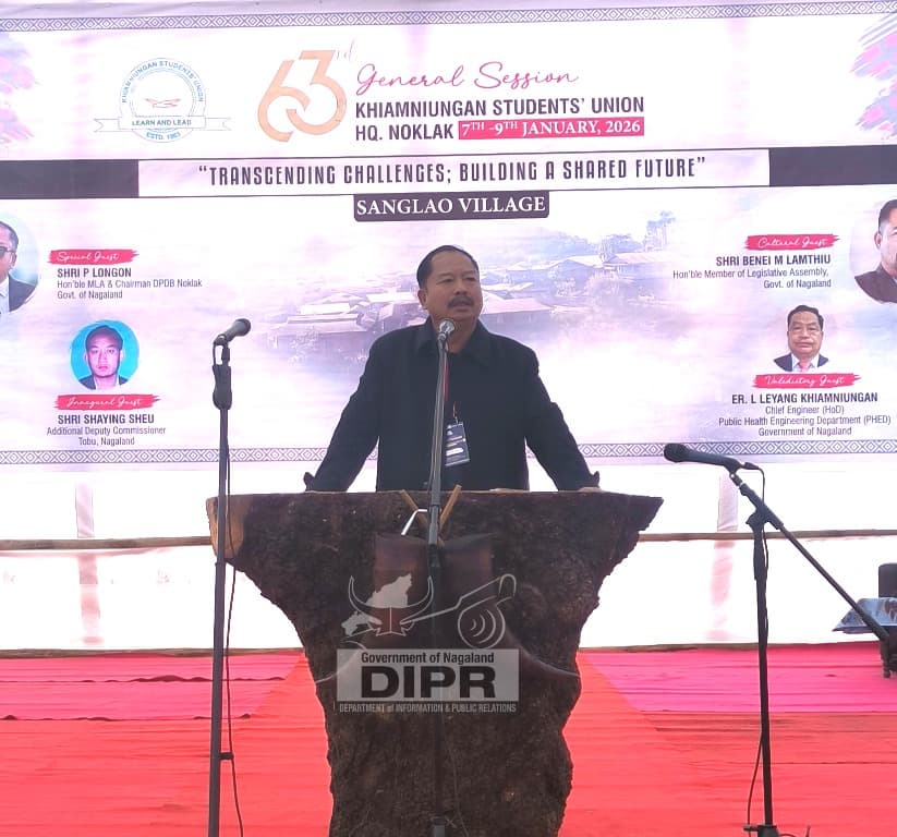 MLA Longon urges Khiamniungan students to embrace challenges