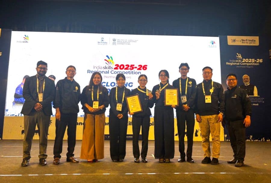 Nagaland secure medals at IndiaSkills Regional Competition Northeast