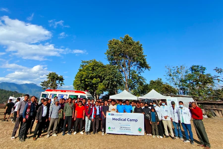 Nature SBI Foundation holds dental health camp at Sanphure village