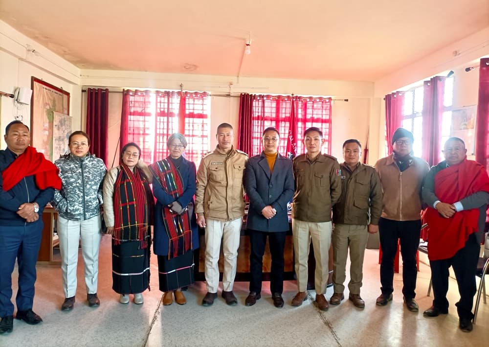 Sümi frontal organisations meet SP Zunheboto on police recruitment rally