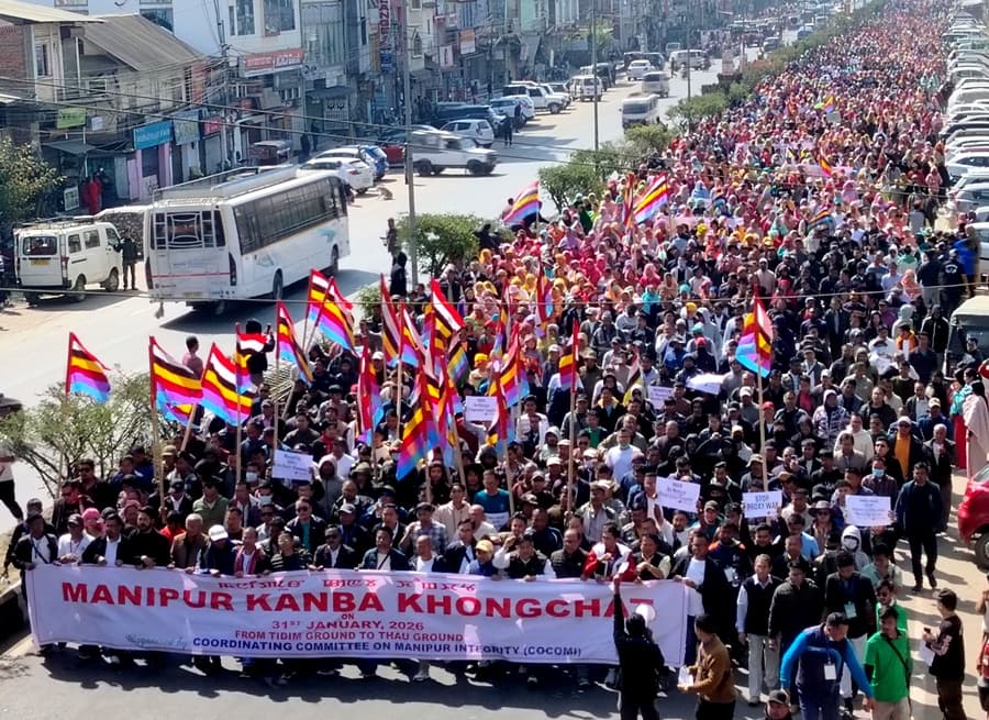 Thousands rally in Imphal to ‘Save Manipur’