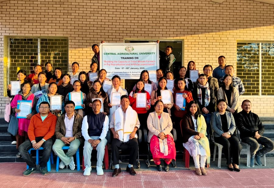 Training on pig farming for tribal women held at Jalukie