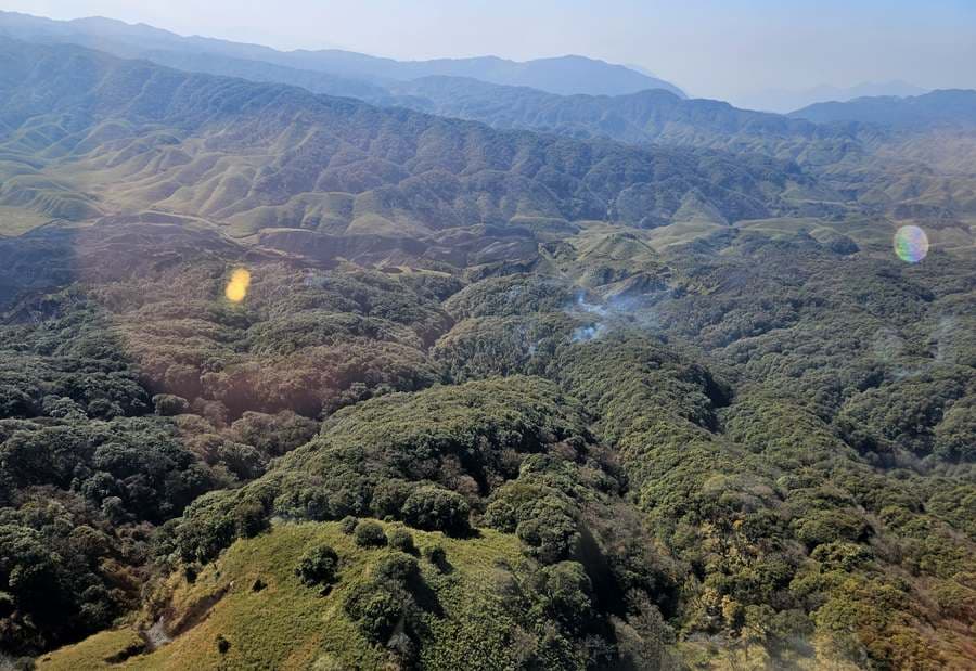 Dzükou wildfire enters 17th day; Mt. Japfü now ablaze