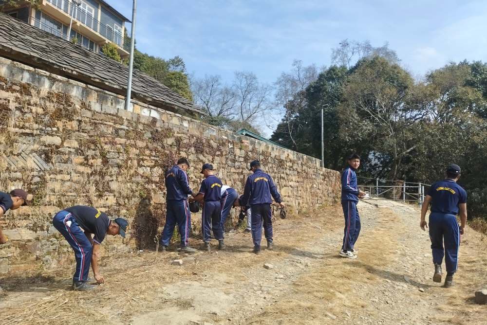 Modern College NCC conducts cleanliness drive at Mt. Pulie Badze
