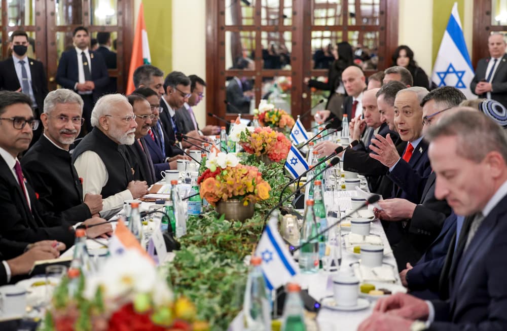 PM Modi and Netanyahu hold delegation-level talks in Jerusalem