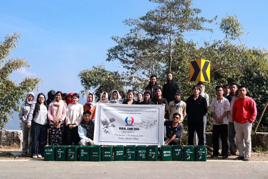 North East Institute of Social Sciences and Research students get hands-on rural experience at Shoixe village
