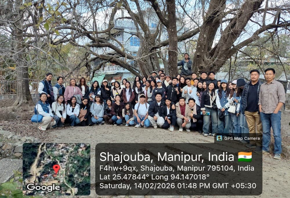 Patkai Christian College students visit heritage sites in Senapati