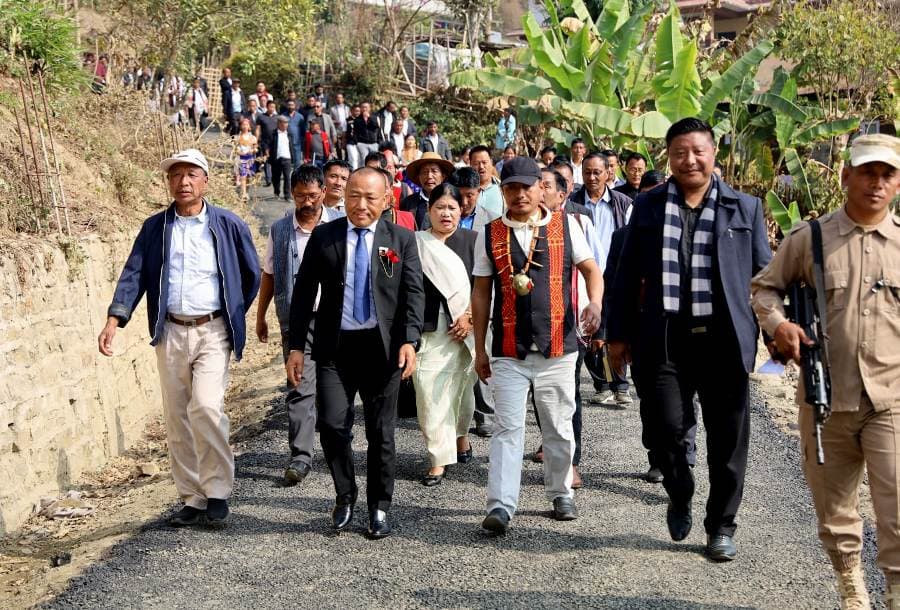 Nagaland: Road, church fellowship building inaugurated in Lampong Wakching