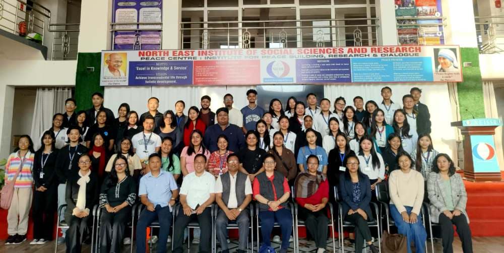 Tezpur University MSW trainees visit NEISSR Chümoukedima