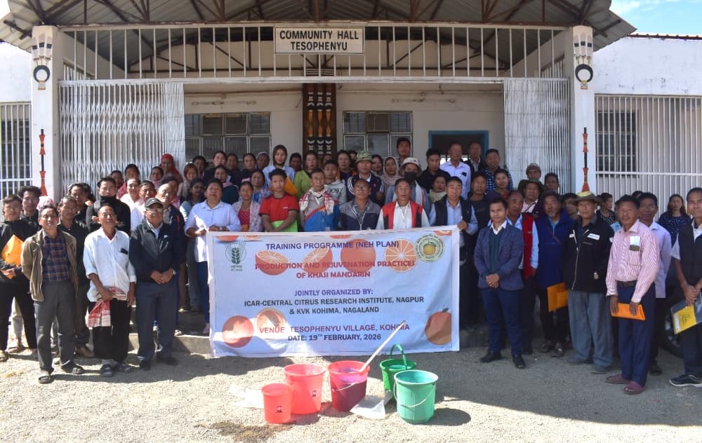 Tseminyu farmers trained on Khasi Mandarin cultivation