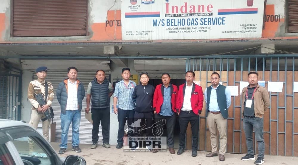 Authorities inspect LPG outlets across Kohima