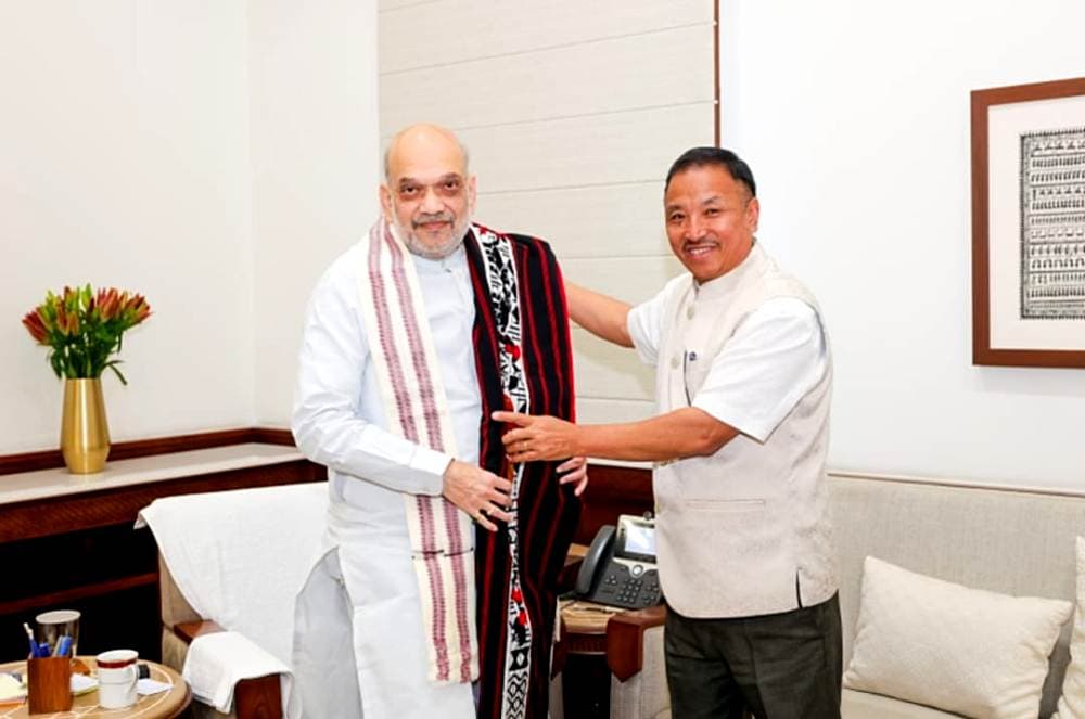 MP Supongmeren Jamir meets Amit Shah over Naga issue