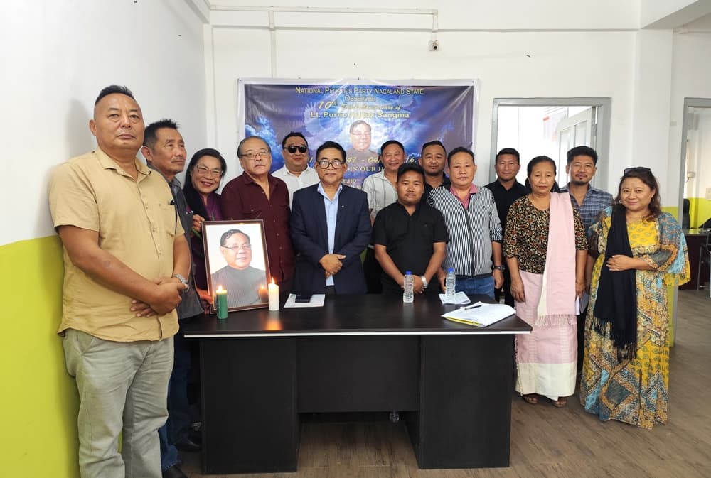 NPP Nagaland marks 10th death anniversary of PA Sangma in Dimapur