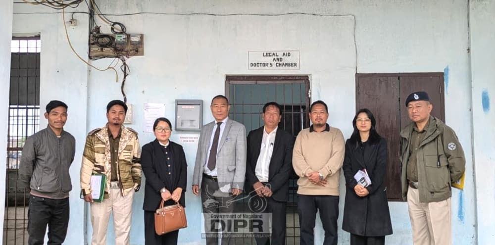 Nagaland State Legal Services Authority member secretary visits Mon District Jail