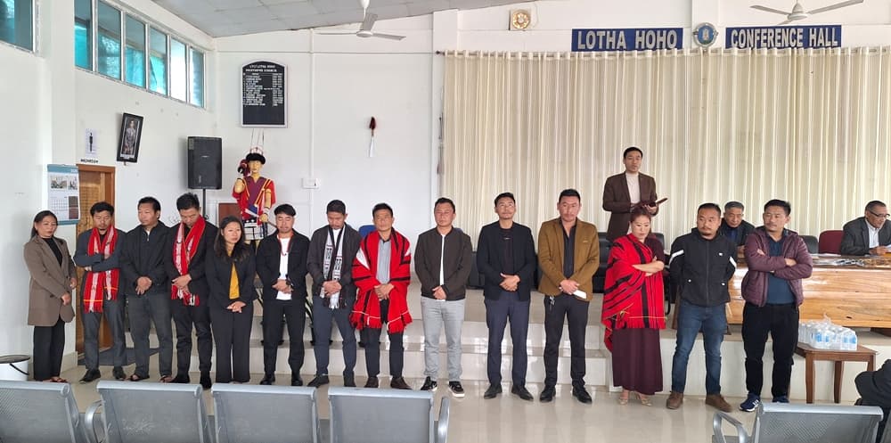 New Lotha Youth Hoho office bearers take office