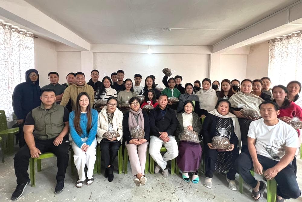 Oyster mushroom cultivation programme held at Kezieke