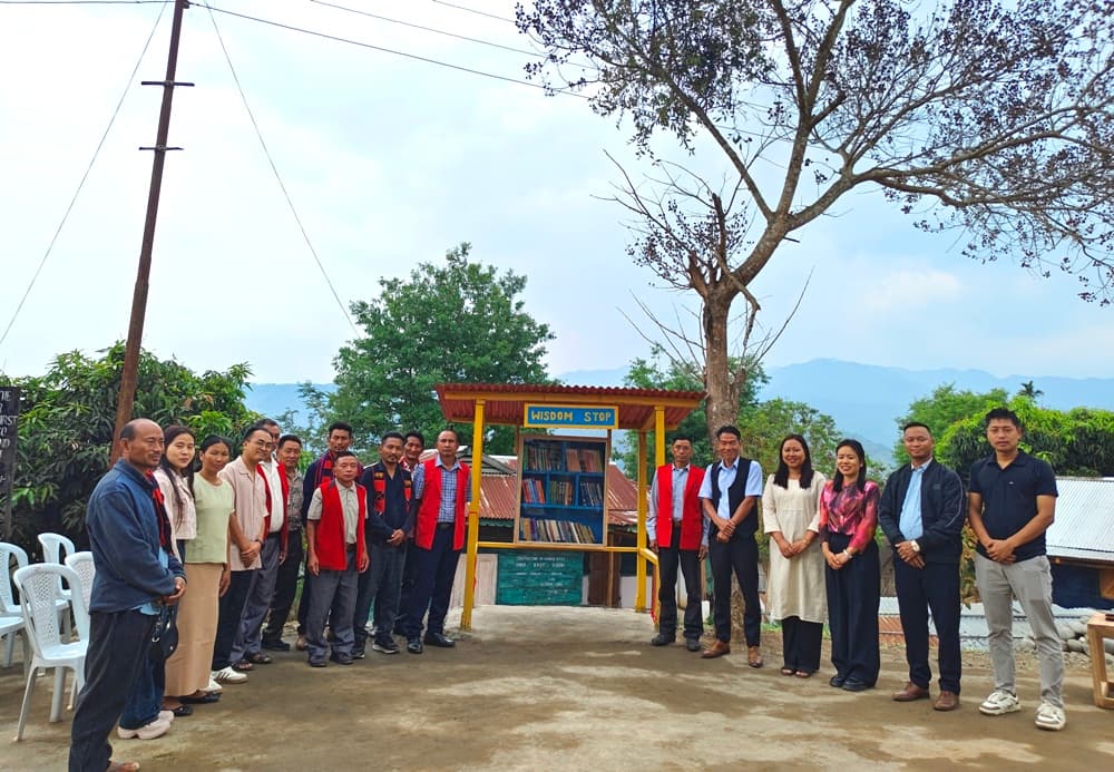 ‘Wisdom Stop’ community library inaugurated at Tetheyu village in Kiphire district