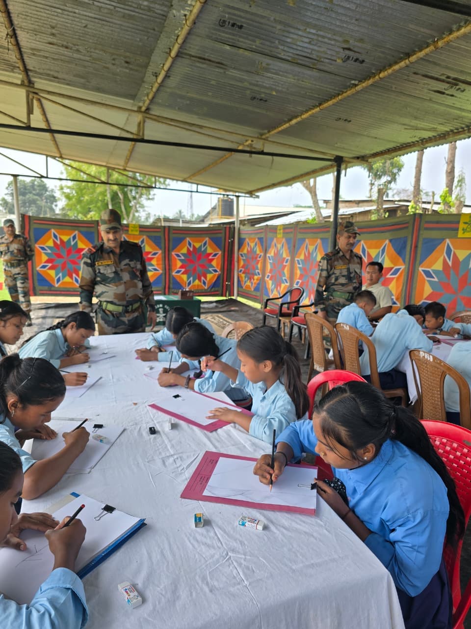 Assam Rifles conducts counselling session, celebrates World Art Day