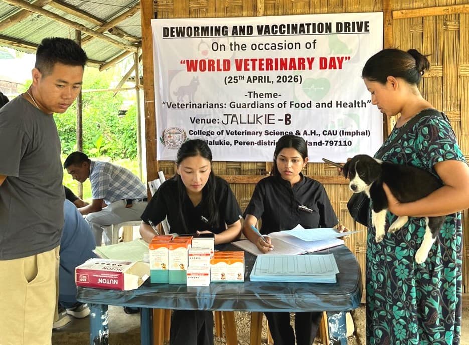 College of Veterinary Science and Animal Husbandry in Jalukie observes World Veterinary Day