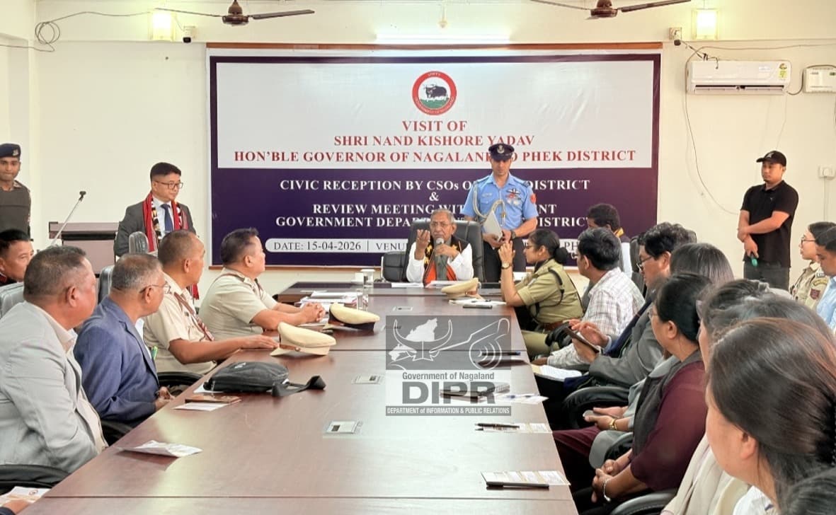 Governor Nand Kishore Yadav visits Phek, hosts Athletics Federation of India delegates at Lok Bhavan