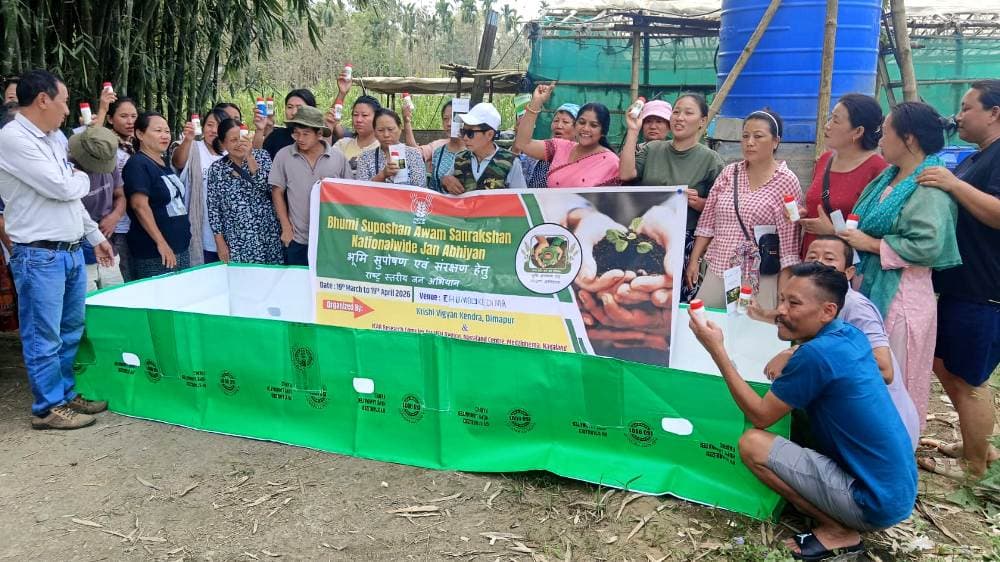 KVK Dimapur organises Bhumi Suposhan Programme in Chümoukedima