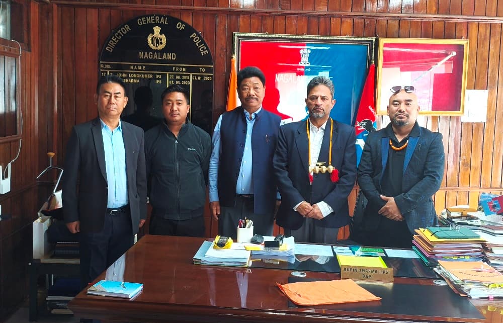 Konyak Union meets Nagaland DGP Sharma, lauds police recruitment system