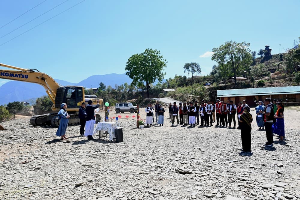 Nagaland: Land cutting ceremony held for St. John School in Kiusam