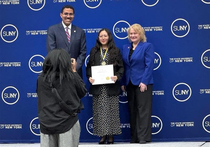 Nagaland's Lenti Aier wins SUNY Chancellor’s Award for Student Excellence