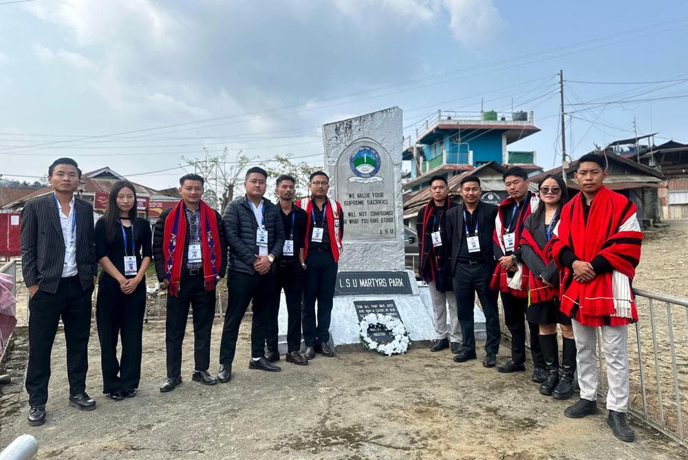 Lotha Students' Union marks 'Black' Day across Wokha