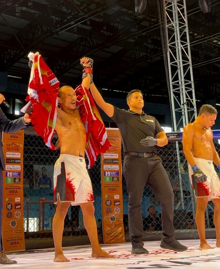 The Combat Academy fighters compete at Manipur Pride MMA event