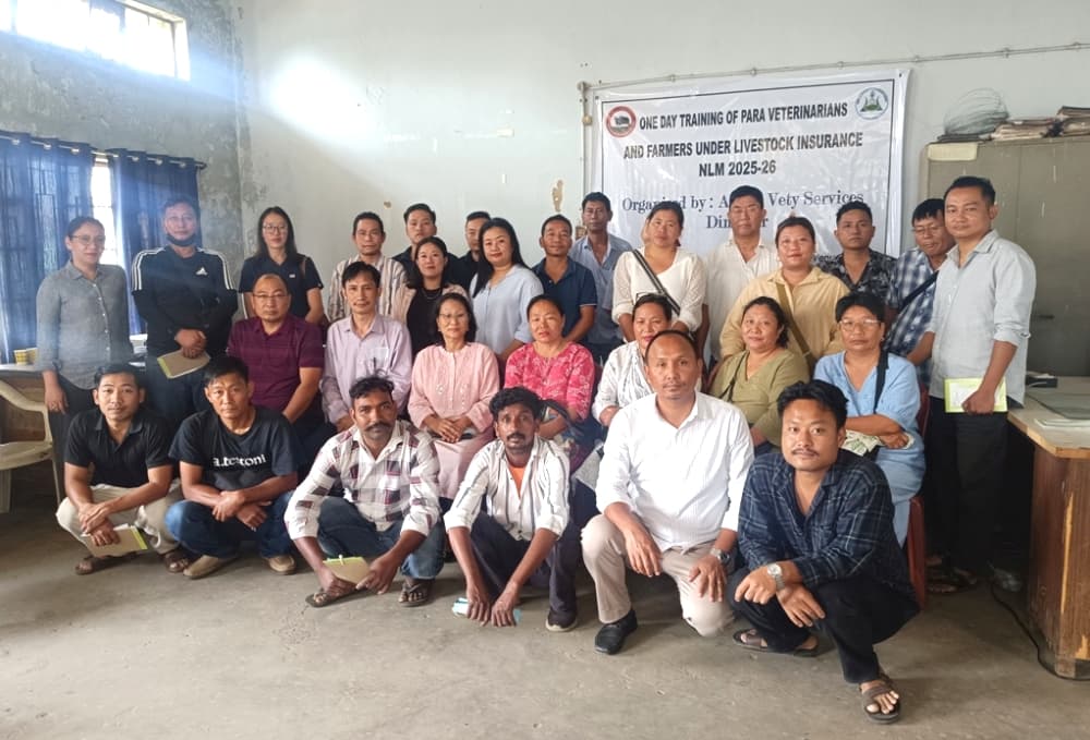 Veterinary department conducts training on livestock insurance in Dimapur