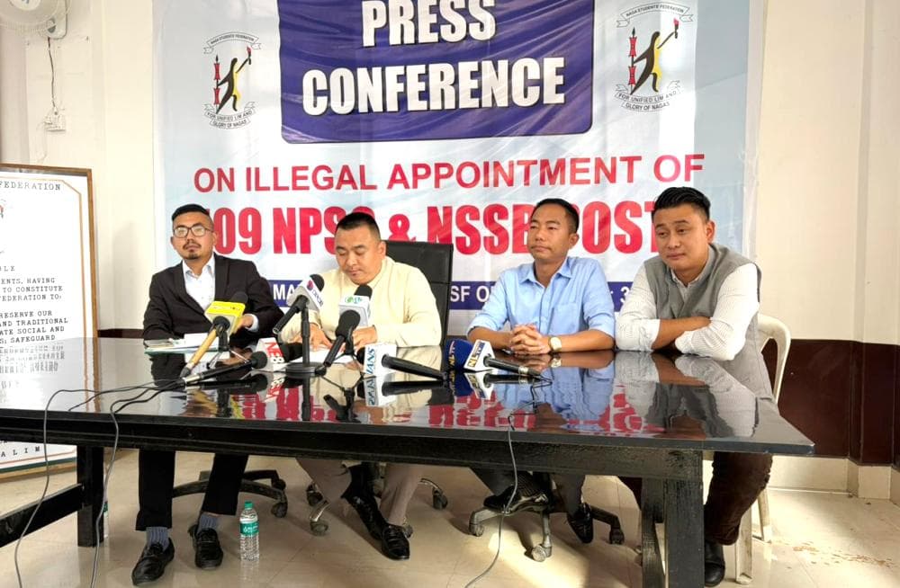 NSF flags 109 alleged backdoor appointments across 16 departments in Nagaland, warns of agitation