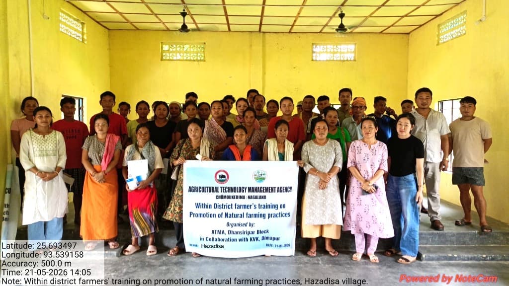 ATMA Dhansiripar conducts training on natural farming practices