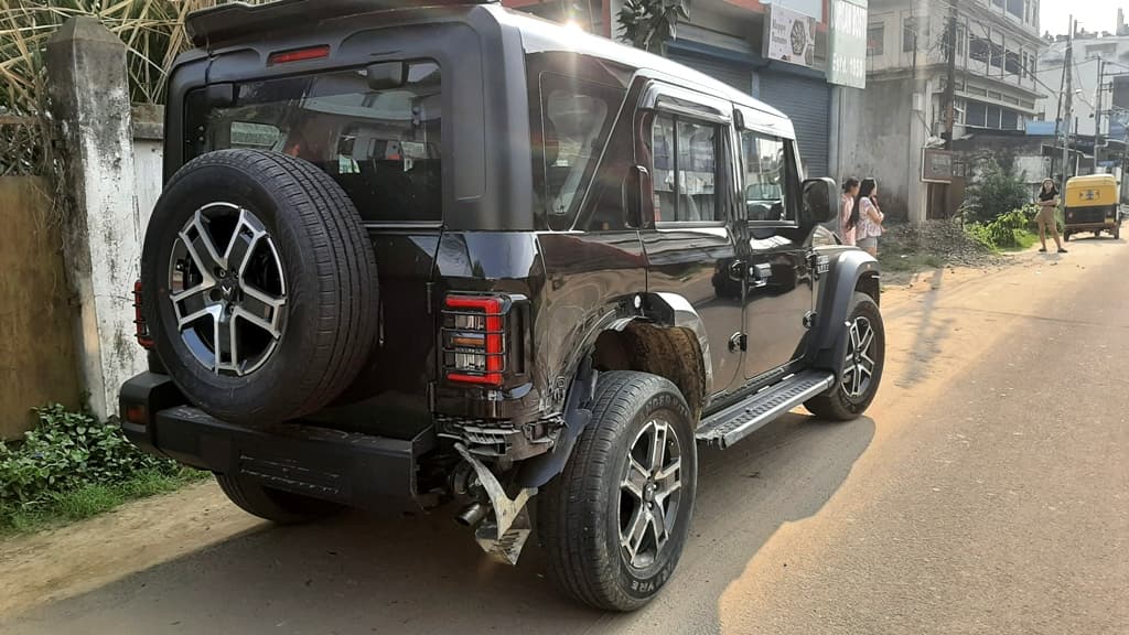 Crash chaos near Prime Hospital in Dimapur as Bolero hits multiple vehicles