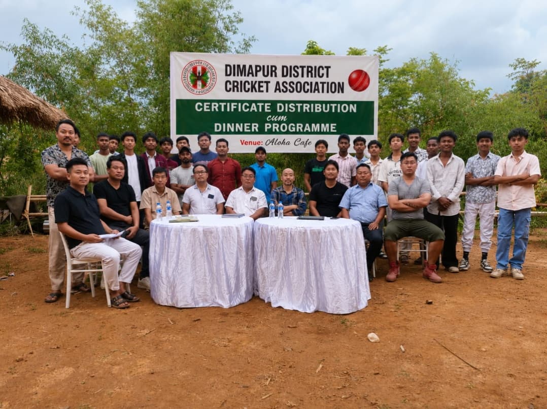 Dimapur District Cricket Association felicitates its teams