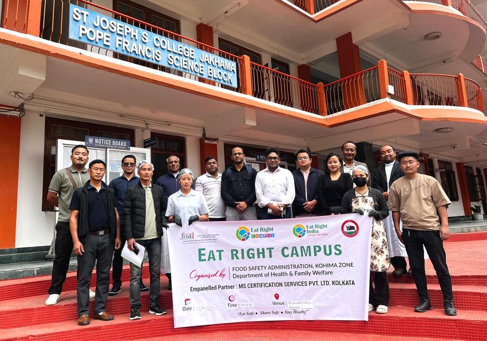 Food safety audits conducted across establishments in Kohima