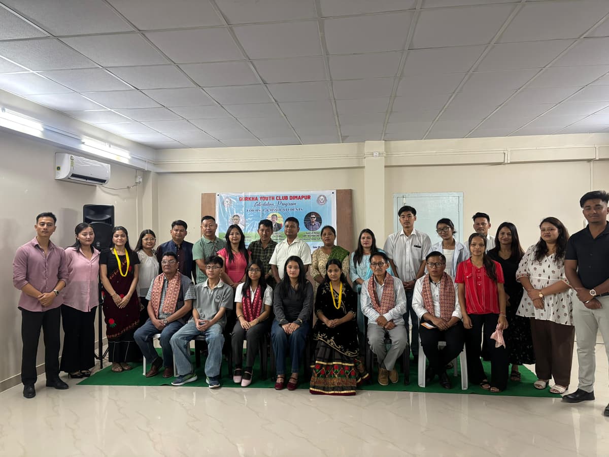 Gorkha Youth Club Dimapur felicitates academic achievers