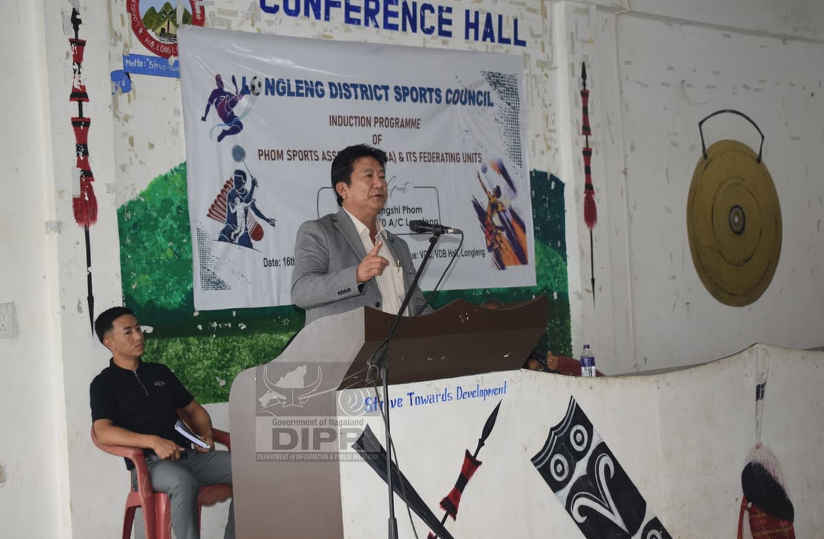 Induction of Phom Sports Association, federating units held