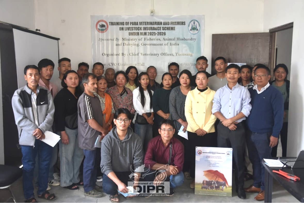 Livestock insurance training held in Tuensang