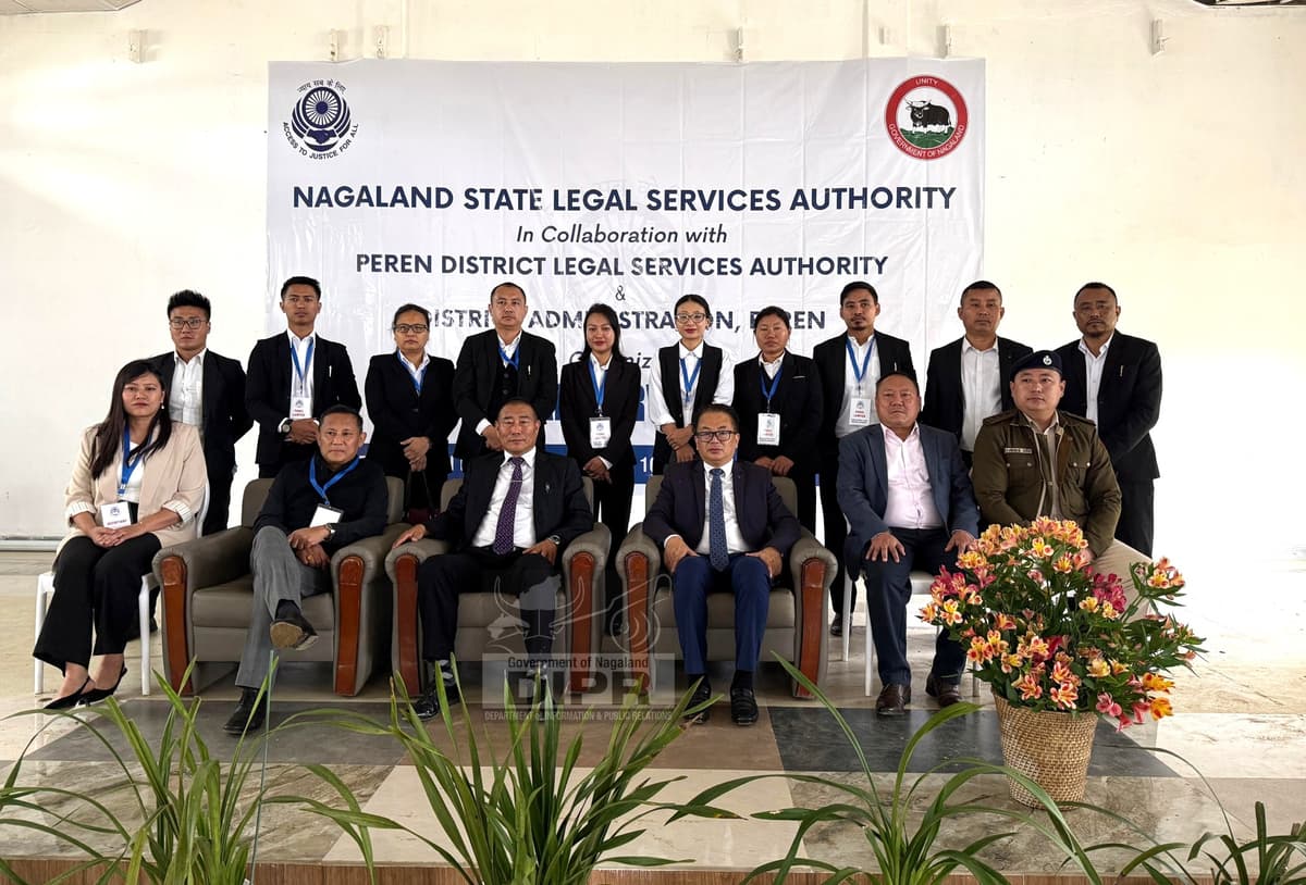Mini legal services camp held at Peren town hall
