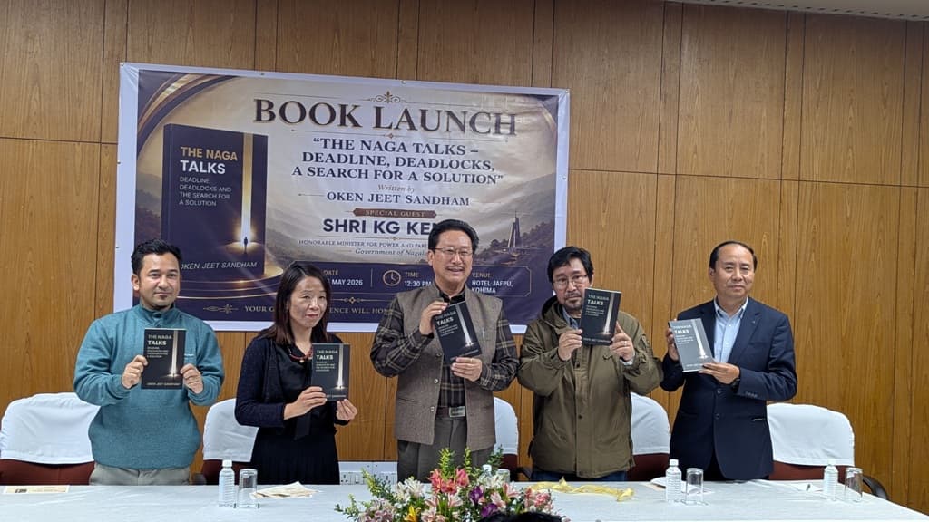 Minister Kenye releases Oken Jeet Sandham’s book on Naga talks