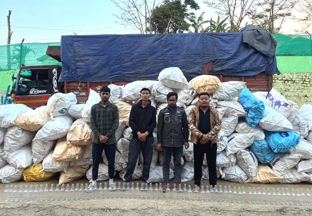 Mokokchung Police seize over 15,800 empty liquor bottles
