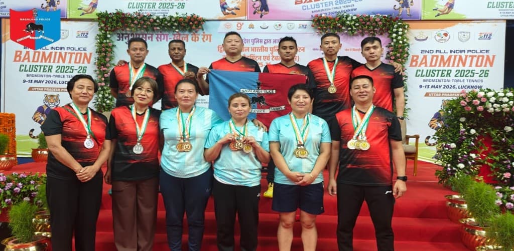 Nagaland team win 12 medals at All India Police Badminton Cluster