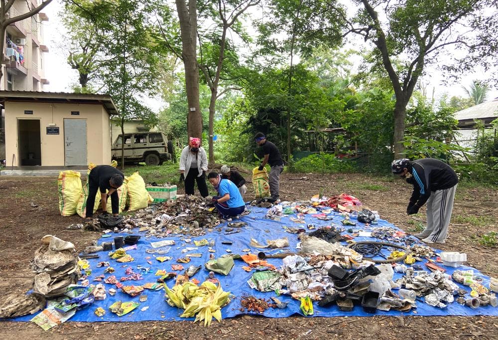 Open dumpsite reclaimed during Himalayan Cleanup in Dimapur