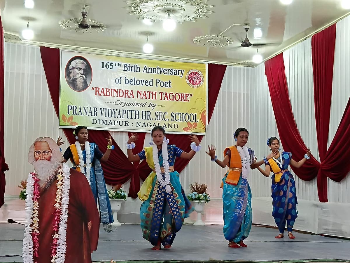PVHSS Dimapur celebrates 165th birth anniversary of Rabindranath Tagore