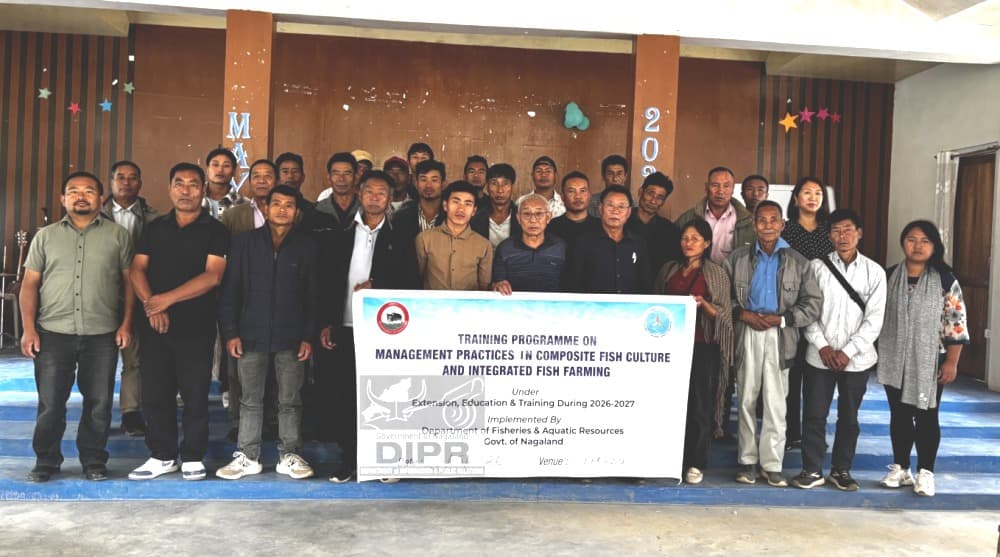 Phek fish farmers trained in modern aquaculture