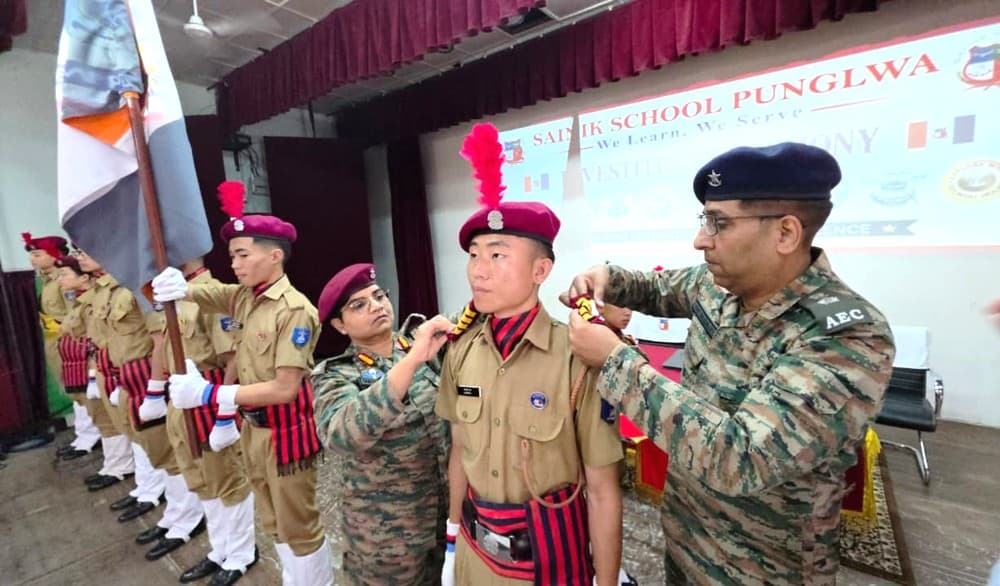 Sainik School Punglwa conducts annual investiture ceremony