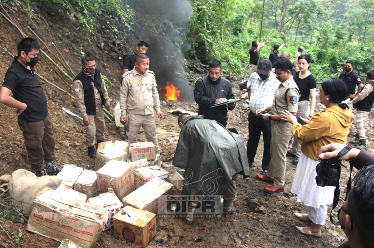 Seized drugs worth INR 36.57 crore destroyed in Kohima