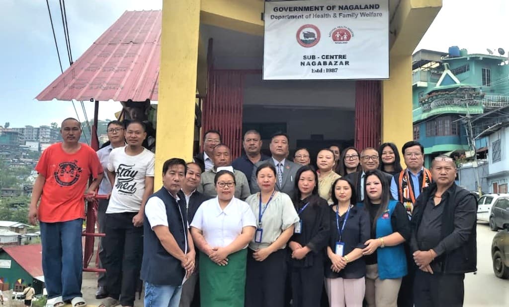 Nagabazar Sub-Centre upgraded health building inaugurated in Kohima